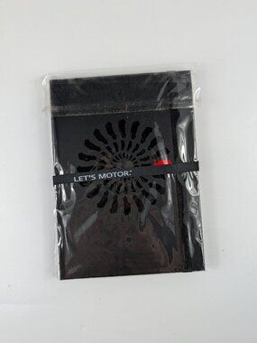 MINI COOPER Motoring Notebook Journal Circle of Car's Logo Black Red NEW